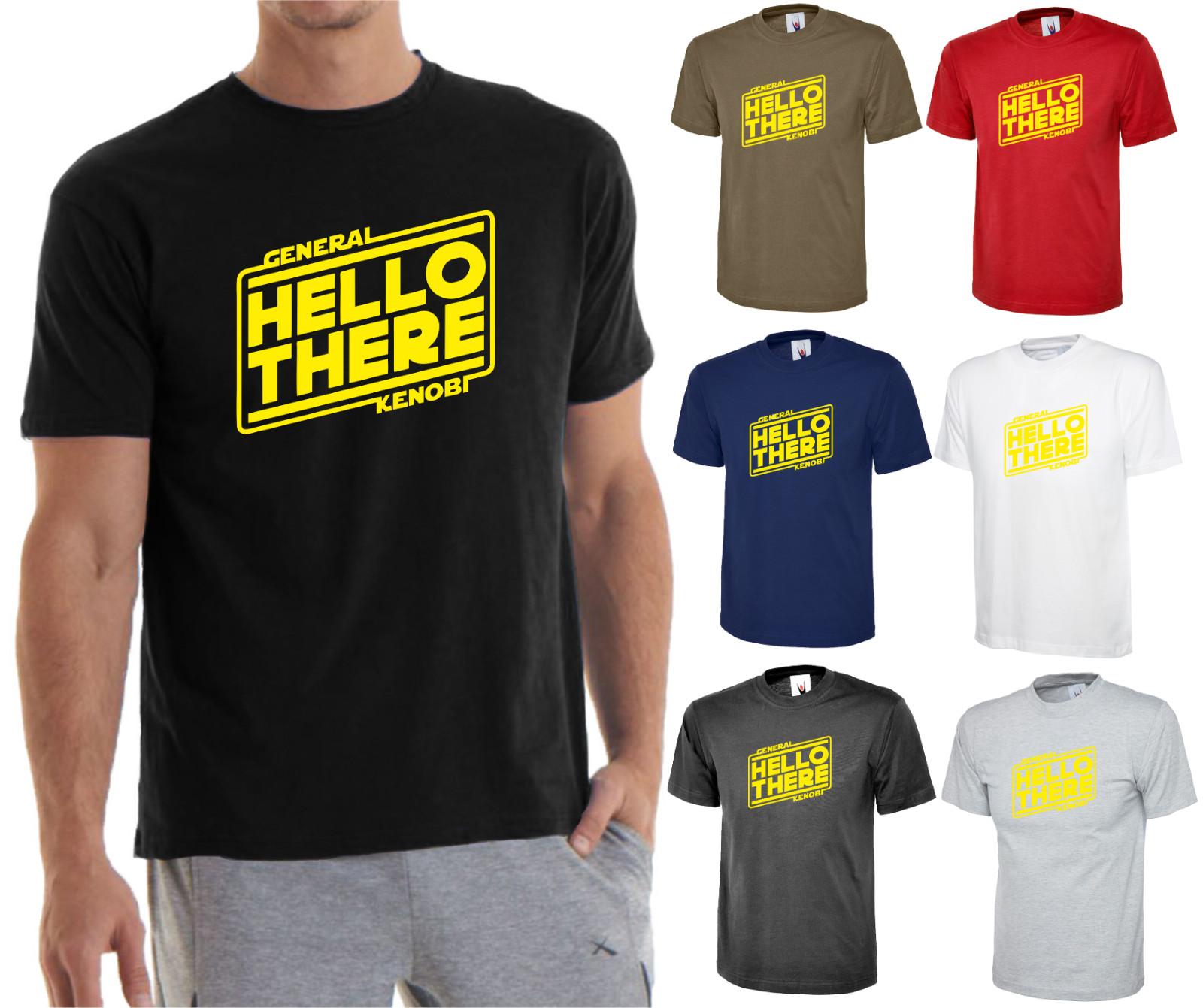 

HELLO THERE GENERAL OBIWAN KENOBI T-Shirt Mens Womens Tees Top TV Star Wars ADULT DARTH VADER XL