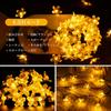 Stylish Solar String Lights Hours of Lithium Battery Illumination Garden 50 LED Cherry Blossom 8 IP65 Automatically Turns On At Suitable for New