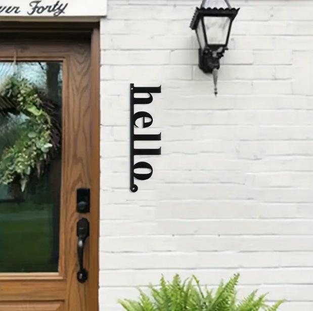 Wrought Iron Silhouette Wall Sticker - Creative Decorative Hanging for Living Room, Entrance, Bedroom, and Dorm