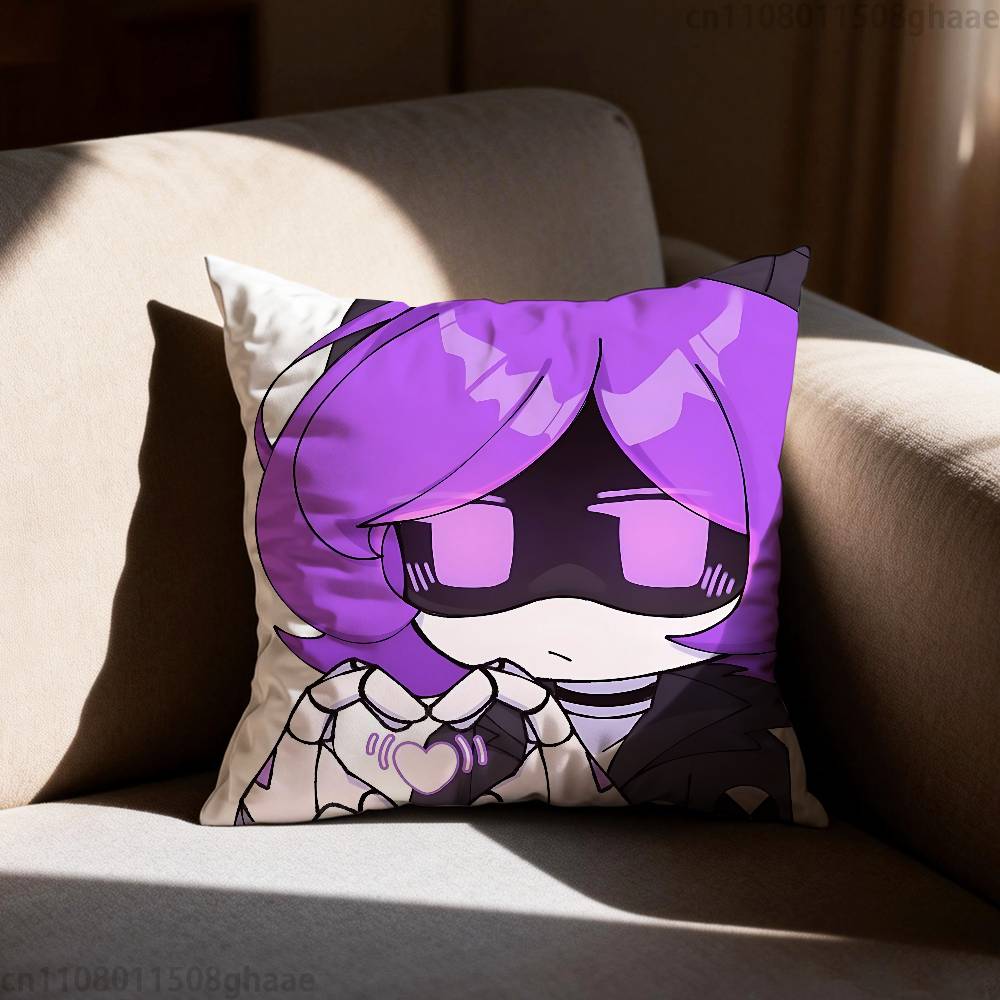 Murder Drones Pillow Case Square DoubleSided Printing Short Plush Sofa Cushion Cover Bedroom Bedside Pillow