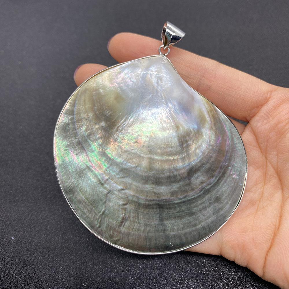 Exquisite Natural Shell Pendant Round High-end Specification 79x83mm, Can Be Used As DIY Necklace Bracelet Jewelry Fashion