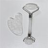 Rose Quartz Jade Roller Double-Headed Massage Set with Facial Heart-Shaped Beauty Tool