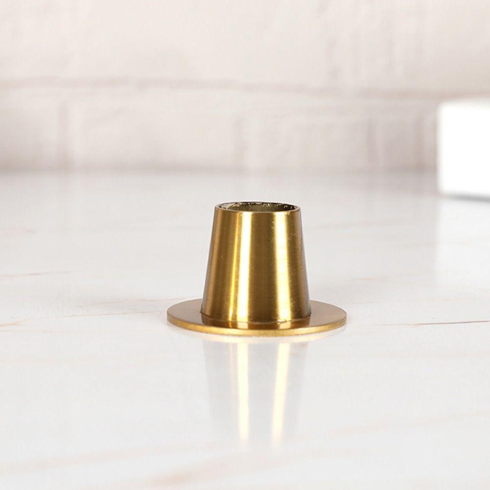 

Скандинавский золотой металлический винтажный подсвечник, подставка для свечей, конусный подсвечник 4pcs