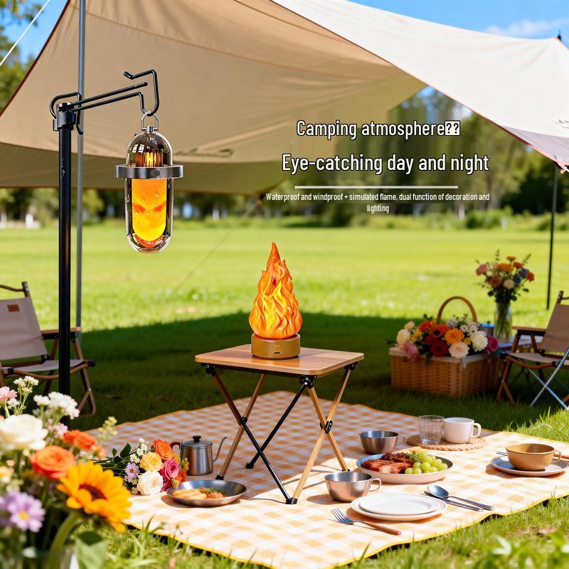 Retro Rechargeable Camping Pendant Lamp – Ultra-Long Battery Life