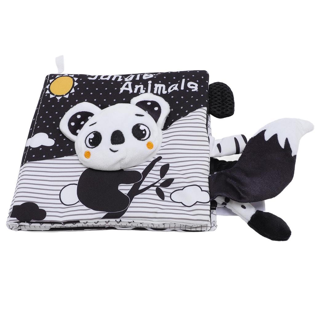 Baby Stoffbuch Weich Beißfest Exquisites Muster Frühe Bildung Knisterstoffbuch für Kleinkinder