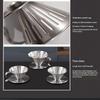 Stainless Steel Pour Over Coffee Dripper Reusable Rustproof Design Perfect For Home Office Coffee Brewing