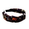 Bentiță Halloween Pânză de păianjen Pălărie de vrăjitoare Liliac Fantomă Model Lună Nodată Înfrumusețată Cerc de păr Lat Accesorii de păr