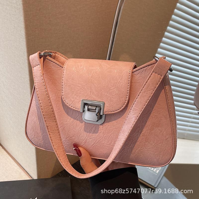 Niche High-end Underarm Bag Women's 2025 New Spring Small Square Bag Simple and Versatile One-shoulder Crossbody Bag
