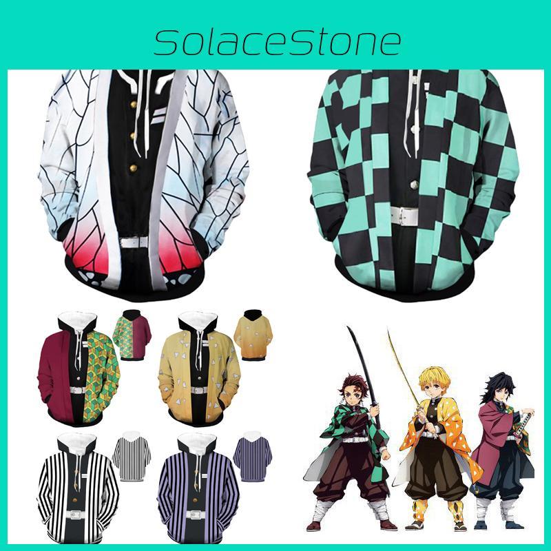 Slayer Kimetsu No Yaiba 3d Hoodie Sweatshirt With Comfortable Soft Material**