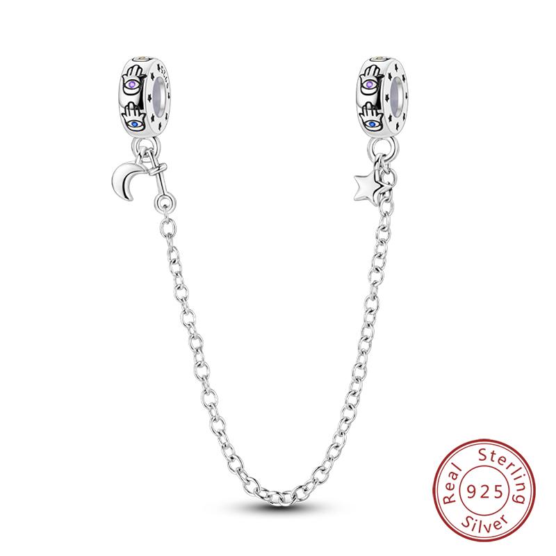 100% Real Copper Classic Devil'S Eye Charms Beads For Women Fit Original Qikaola Bracelets Fine Diy Jewelry Making