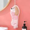 Thicker Cleaning Towel Quick Drying Dishcloths Creative Dachshund Shaped Hand Towel  Bathroom