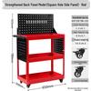 Three-Tier Movable Tool Cart for Workshop Maintenance and Storage