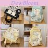 Leopard Print Backpack For Girls With Nylon And Pouch For School Use