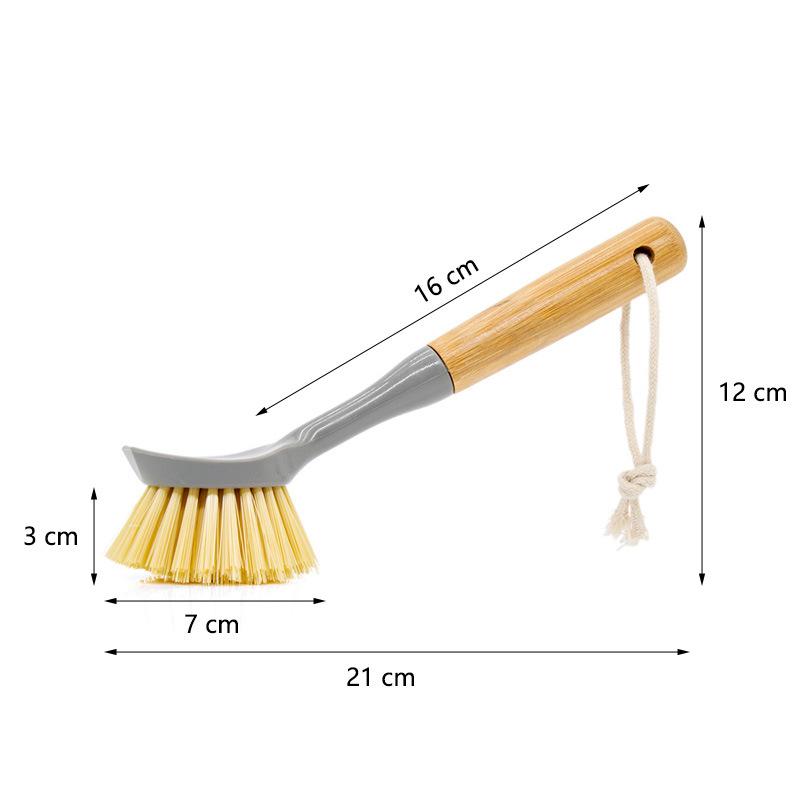 High Quality OEM/ODM Natural Kitchen Cleaning Brush PP Bamboo Wooden Pot Dish Cleaning Brush Bottle Brushes