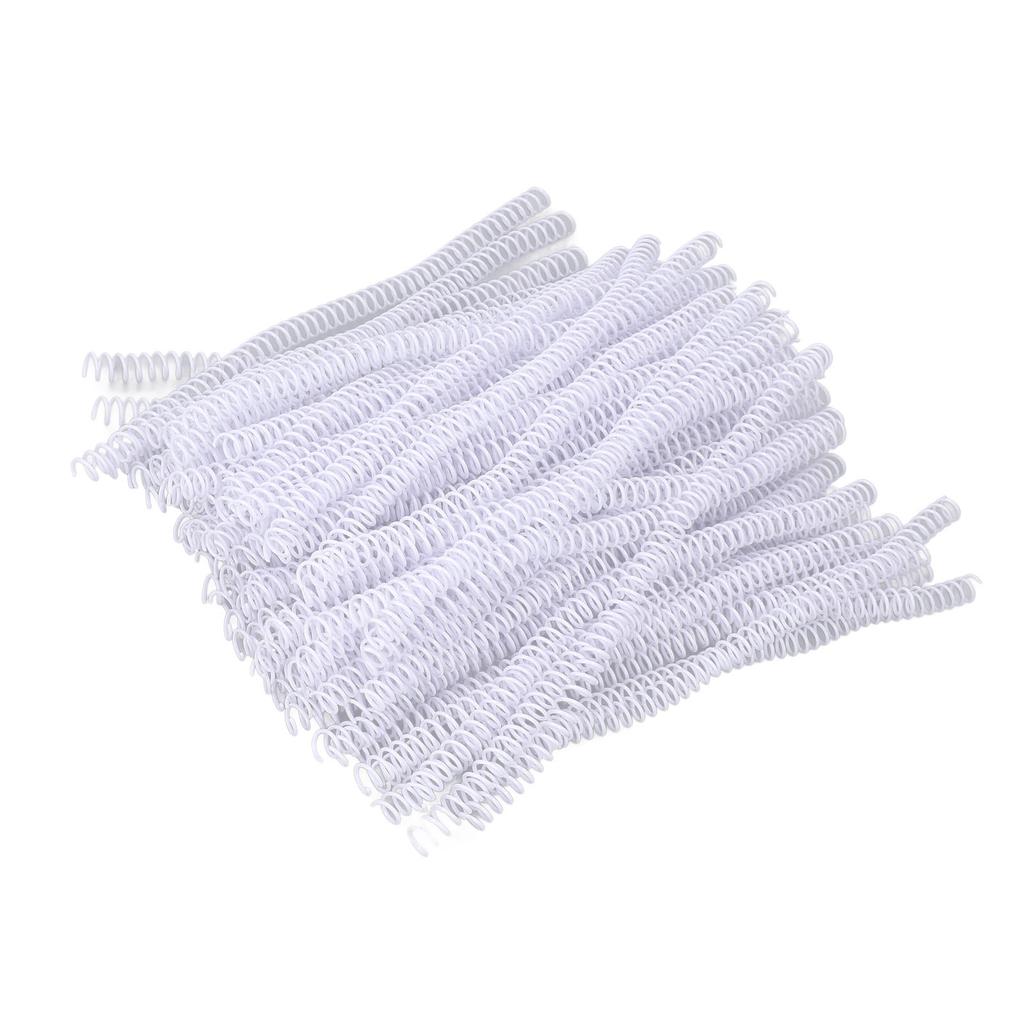 100Pcs Spiral Binding Coils Plastic Dia 9.5mm 3Celsius8in 48 Teeth 4:1 Ratio 75 Sheet Capacity for   Paper