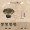 4Pcs Vintage Drawer Knobs Metal Cupboard Handles Set with Screws 3cm Cabinet Door Knobs Cupboard Cabinet Furniture Drawer Knobs