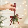 Retro Christmas Metal Bow Bell Iron Christmas Tree Hanging Bells  Home Xmas Door Decor