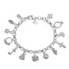 925 Sterling Silver Hot Sale Valentine Gift Charm  Color Jewelry Fashion Bracelets Cute Women Lady Wedding Charms
