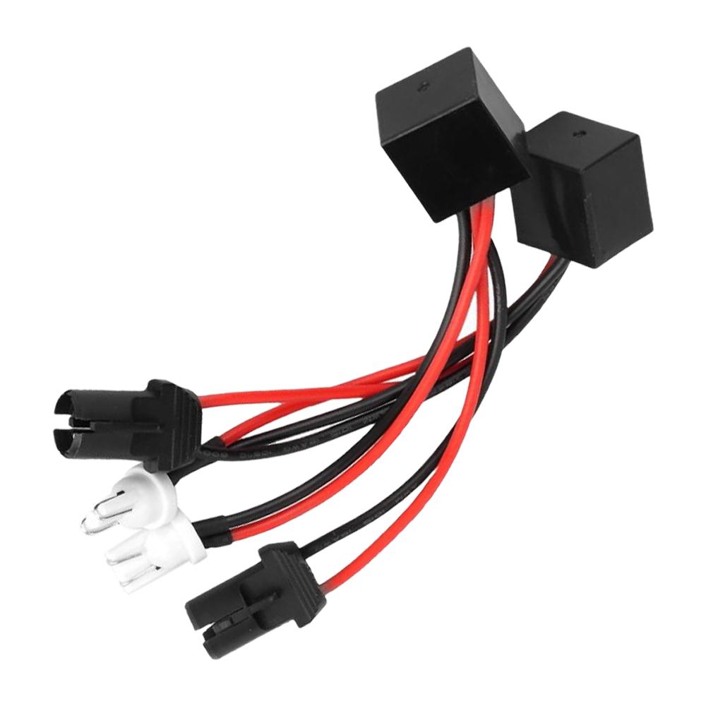 T10 LED Bulb Decoder Anti-Flicker Resistors Error Canceller Headlight Decoder Device T10 LED Headlight Decoder 2Pcs