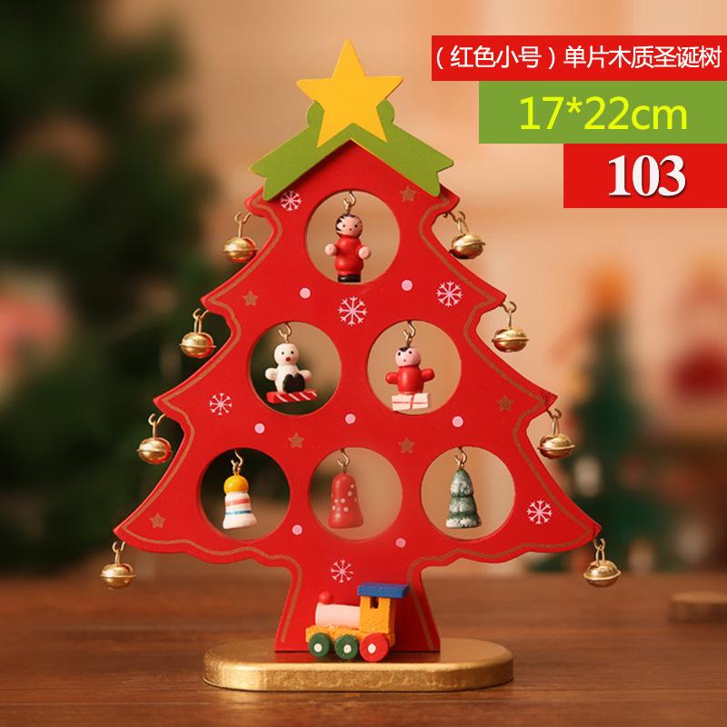 Mini Christmas Tree DIY Material Pack Small Tabletop Ornaments New Christmas Children's Gifts