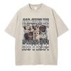 Novelty Meme God Gives His Most Powerful Autism Cat T Shirt Washed 100% Cotton T-Shirt Graphic Casual Streetwear Spring
