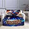 Mobile Legends Bang Bang Cartoon Printed Blankets Fashion Warm Flange Blanket Home Travel Blanket Bed Linings Birthday Gift