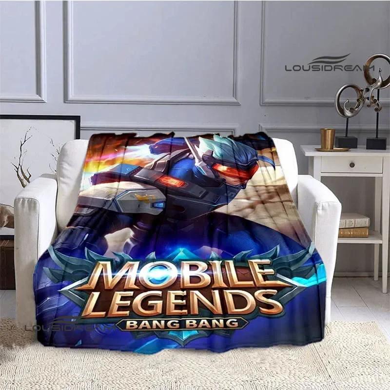 Mobile Legends Bang Bang Cartoon Printed Blankets Fashion Warm Flange Blanket Home Travel Blanket Bed Linings Birthday Gift