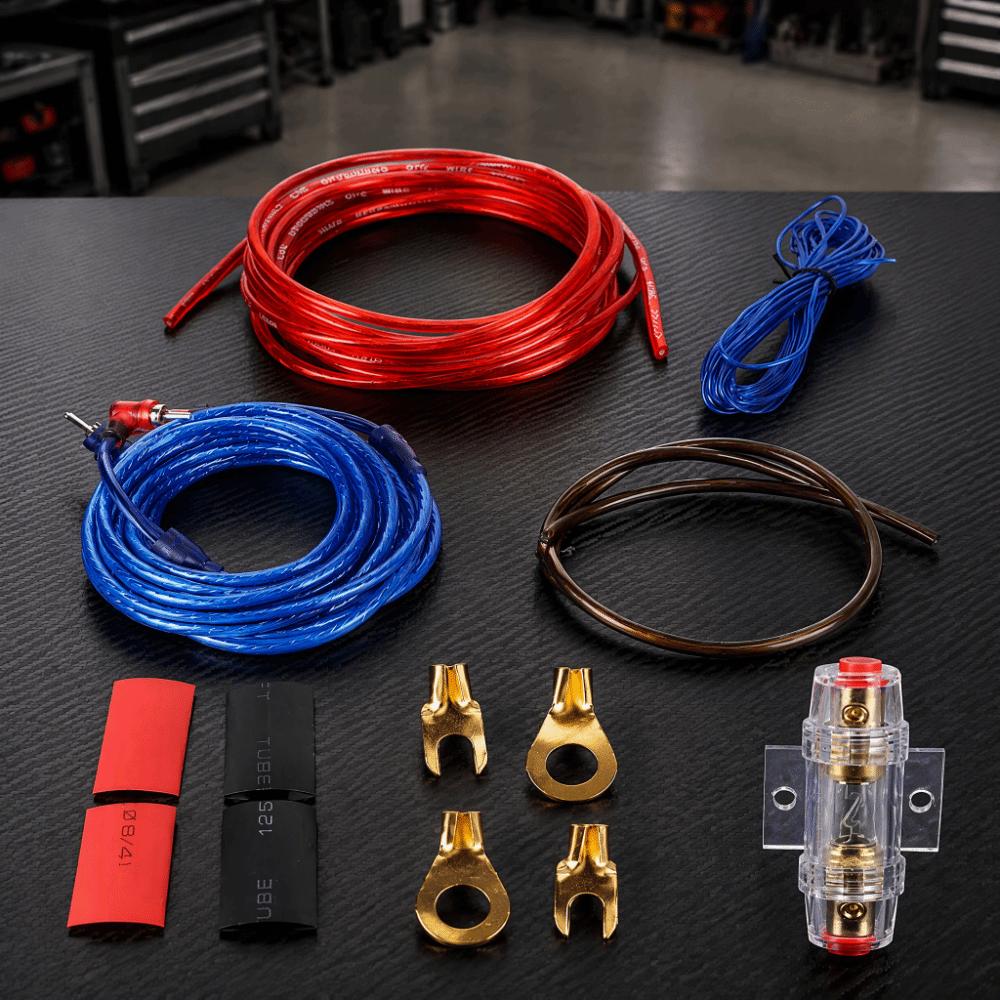1500 Watt Car Amplifier Wiring Kit 10 Gauge Speaker Cable Kit Stereo Modification