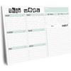 Weekly Planner Pad, 52 Letter Size Tear Off Sheets, 8.5” x 11” Undated Calendar Weekly Desk Planner Notepad, Daily Schedule Priorities To Do List