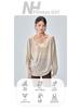 Women's Korean Style Long Sleeve V-neck Yoga Top - Loose, Breathable, Casual Sportswear
