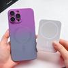 Dual Color Gradient Silicone For Magsafe Wireless Charging Case For Iphone 14 12 13 Pro Max 14 Plus With Camera Protective Film