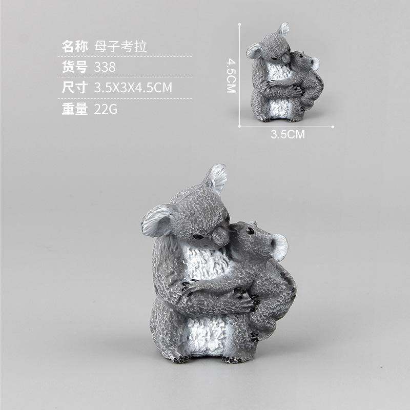 Wildlife Model Simulation Animal Toy Koala Family Koala, Australian Animal Model