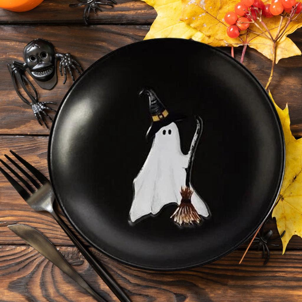 Plastic Horror Plates Set Of 4 6.75 Inch Halloween