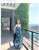 2026 Summer Blue Spaghetti Strap Beach Dress for Women