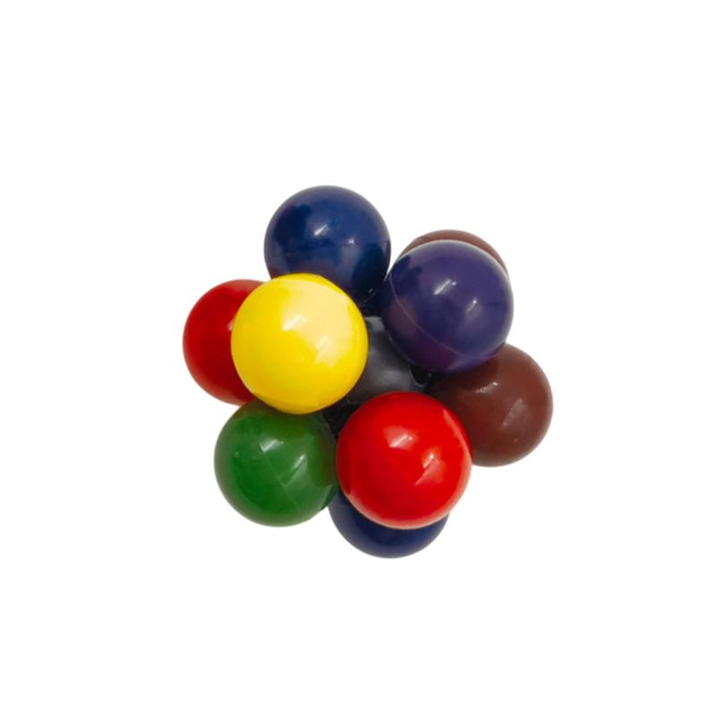 Creative Elastic Colorful Ball Fidget Toy Squeeze Balls Kid Adult Stress Relieve Toy Anti Stress Hand Practice Massage Balls Toy