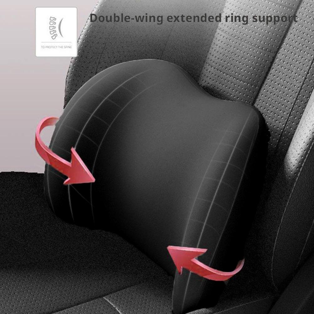Car Headrest/Lumbar Support Car Neck Pillow Waist Cushion Lumbar Support Driving Cushion Seat Driver Car Waist Backrest Sup Q9K6