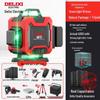 Delixi 12-Point High-Precision Green Laser Level for Outdoor Use