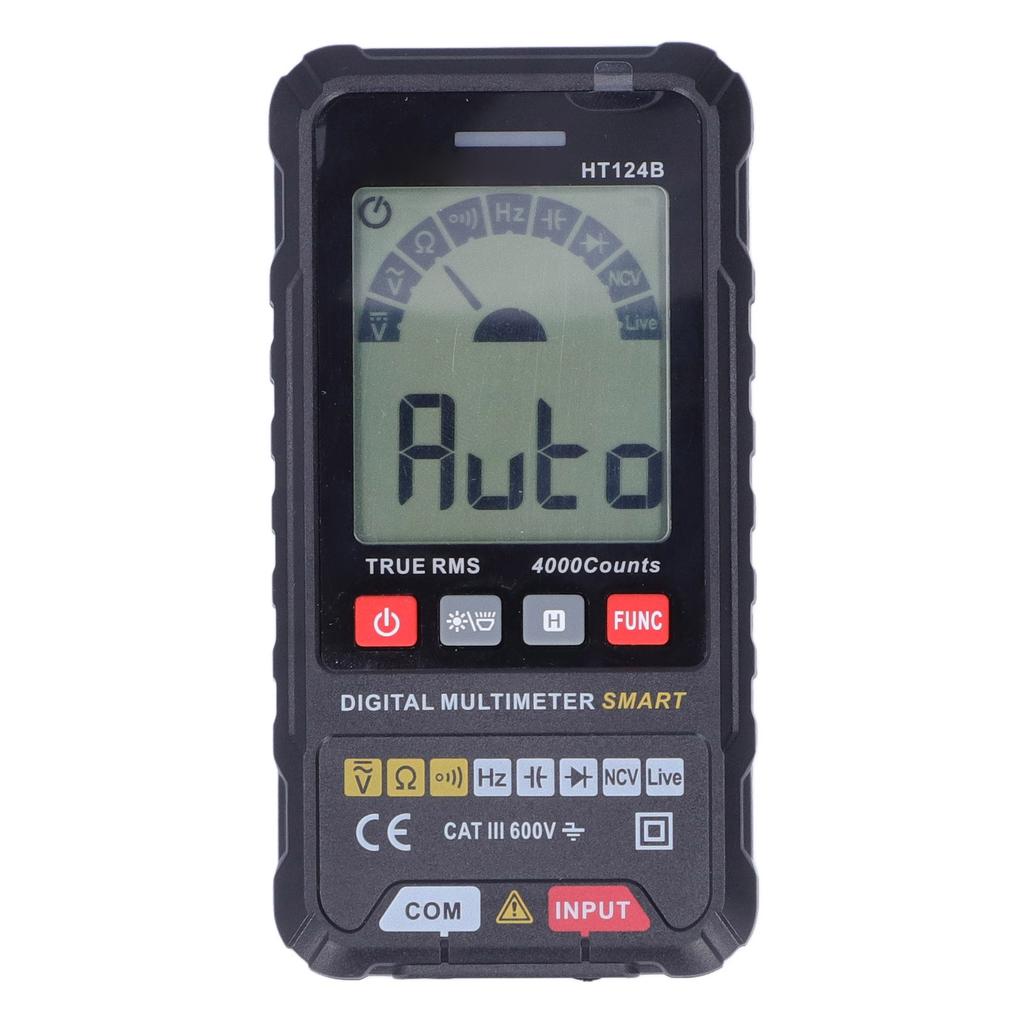 Multimetru Digital cu Domen Automat HT124B Portabil de Înaltă Precizie True RMS Inteligent Tester Multimetru pentru