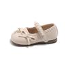 Girls' Spring Pearl Bow Mary Jane Princess Shoes