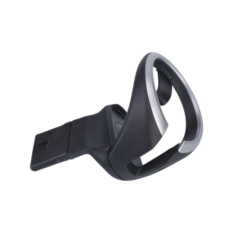 ABS Center Console Drink Cup Insert for E81 E82 E87 E88 E90 E91 E92 E93 and X1 E84, 51160443082 51169144632 Black Silver Interior Cabin Part