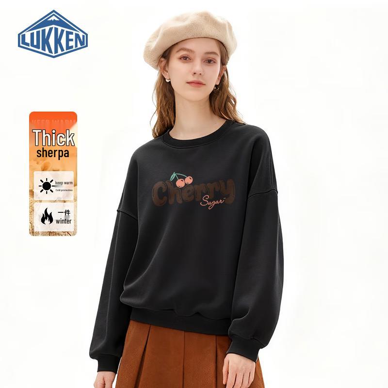 

LUKKEN Женская толстовка-куртка из овечьей шерсти с круглым вырезом M