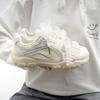 Belle shoes season breathable mesh German training shoes little white shoes student board shoes 2503