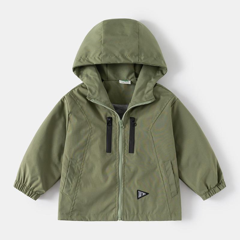 Fashion Spring Boys Jackets Casual Hooded Zipper Kids Windbreaker Coat Autumn Boys Outerwear Children Clothes