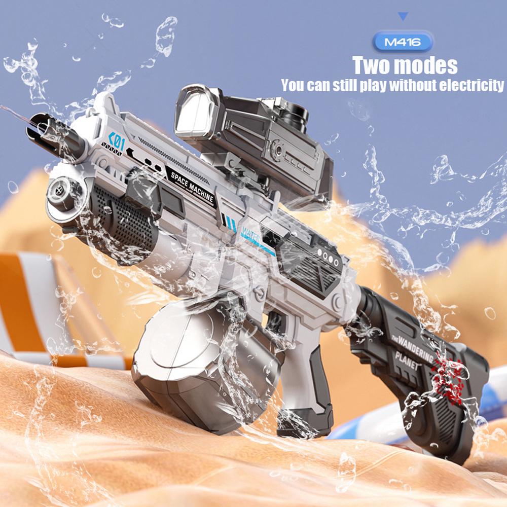 New M416 Water Gun Electric Pistol Shooting Toy Full Automatic Summer Shoot Beach Outdoor Toy For Children Boys Girl Adults Gift
