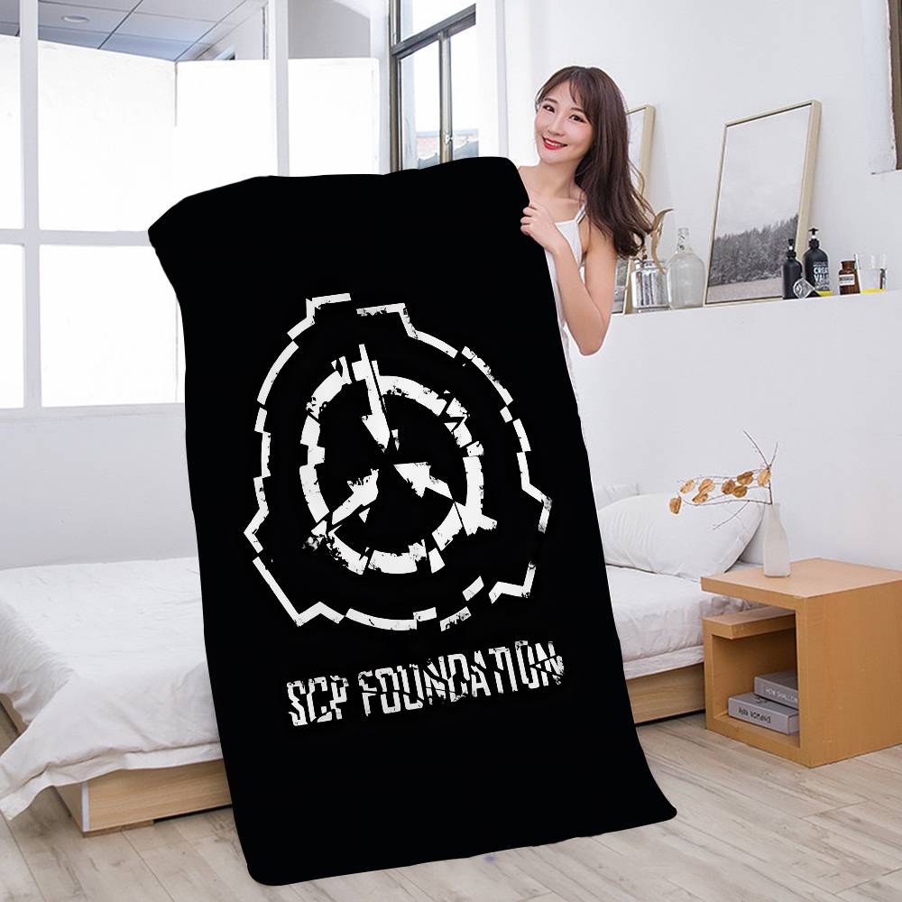 Classic Game SCP Foundation Anime Beach Swimming Towel Soft Absorbent Washcloth Children's Gifts for Kids Travel Camping Gym
