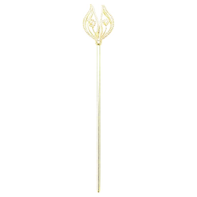 Rhinestones Flower Cosplay Wand Queen Scepter For Elegant Outfit Enhancement And Special Occasion Stage Performances