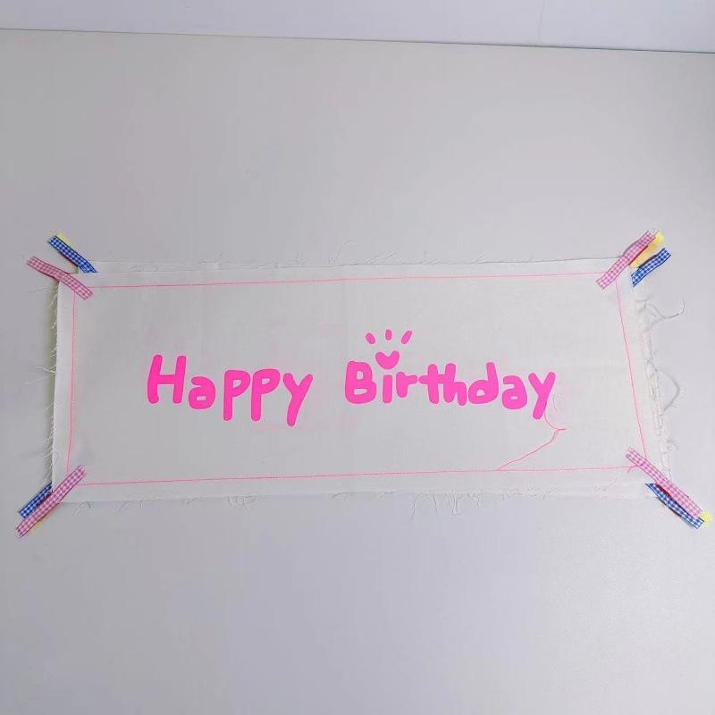 

1pc 55x22cm Children s Room Birthday Party Background Decoration Baby Happy Birthday Flag and Props for Children to Take Photos 55x22cm&Other рожевий
