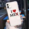 Funny I Love My Girlfriend Couple Phone Case For iPhone 13 12 14 11 Pro XS Max Mini 16 7 8 14 Plus X XR Clear Soft Covers Shells