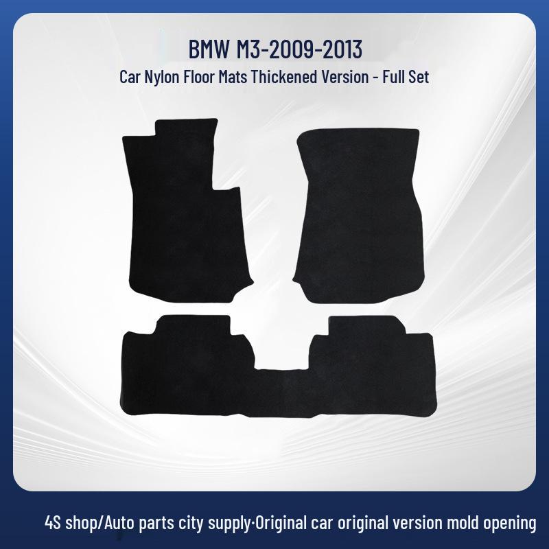 Compatible with BMW M09-13 X5: Black Dirt-Resistant Nylon Car Floor Mats