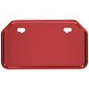 Bike Parts Center License Plate Base 50cc~125cc Mountain Shape Red 900112